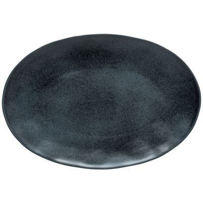 Costa Nova Livia Matte Black Oval Platter 18 Inch, GOA451-BLK, 5606739960803