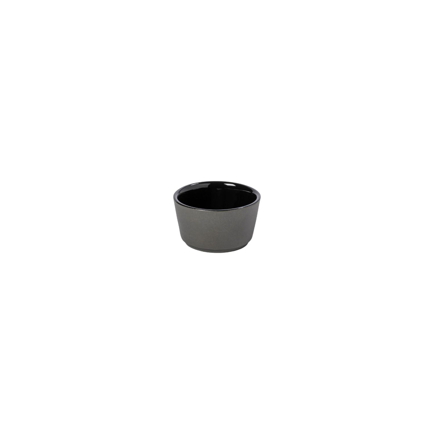 Costa Nova Lagoa Ecogres Black Ramekinch Butter Dish 3 Inch, 1LON071-BLK, 5606739960568