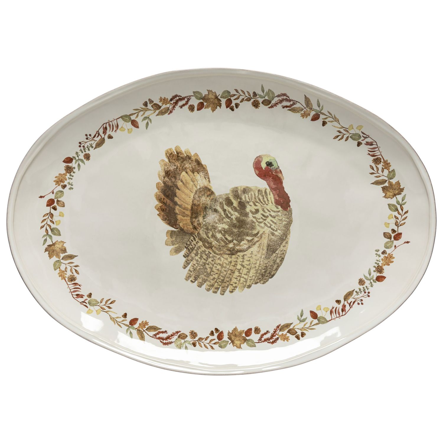 Casafina Plymouth Cream Oval Platter Turkey Platter, NAA571-CRM, 5606739829995