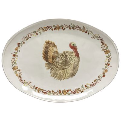 Casafina Plymouth Cream Oval Platter Turkey Platter, NAA571-CRM, 5606739829995