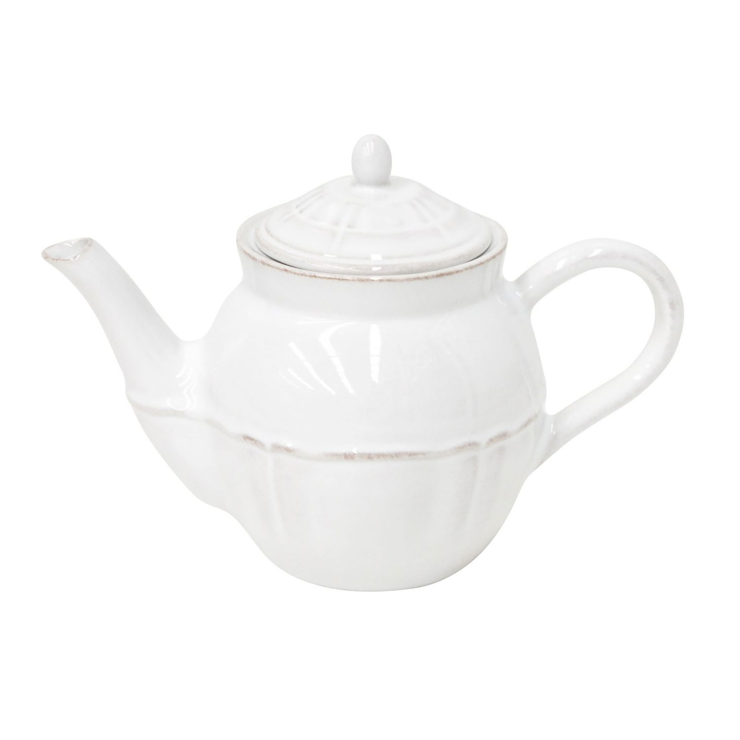 Costa Nova Alentejo White 50.7 Oz Tea Pot, TX261-WHT, 5606739933296