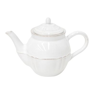 Costa Nova Alentejo White 50.7 Oz Tea Pot, TX261-WHT, 5606739933296