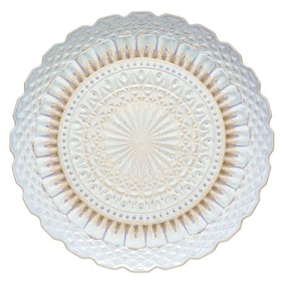 Costa Nova Cristal Nacar Round Platter, STP391-NAC, 5606739950972