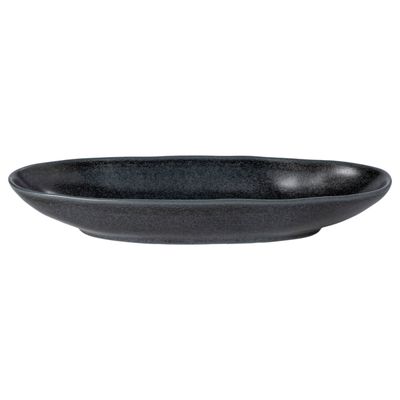 Costa Nova Livia Matte Black Oval Platter 16 Inch, LNA411-BLK, 5606739960810