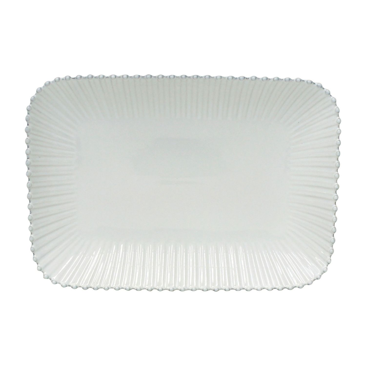 Costa Nova Pearl White Rectangular Platter, PER403-WHI, 5606739933265