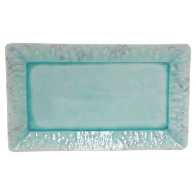 Costa Nova Madeira Blue 15.75 Inch Rectangular Tray, BOR401-BLU, 5606739933166