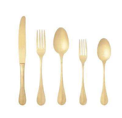 Costa Nova Nau Pvd Gold Table Fork, C20370-GLD, 5606739938659