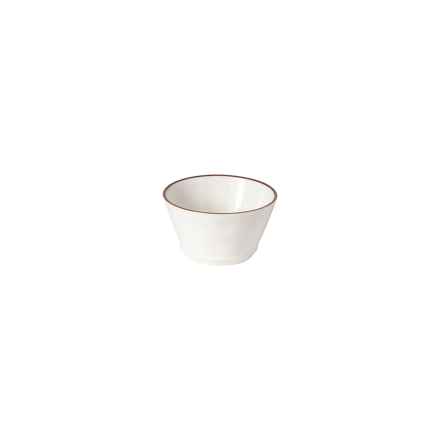 Costa Nova Beja White Red Round Ramekin 9, ATN091-RED, 5606739964160