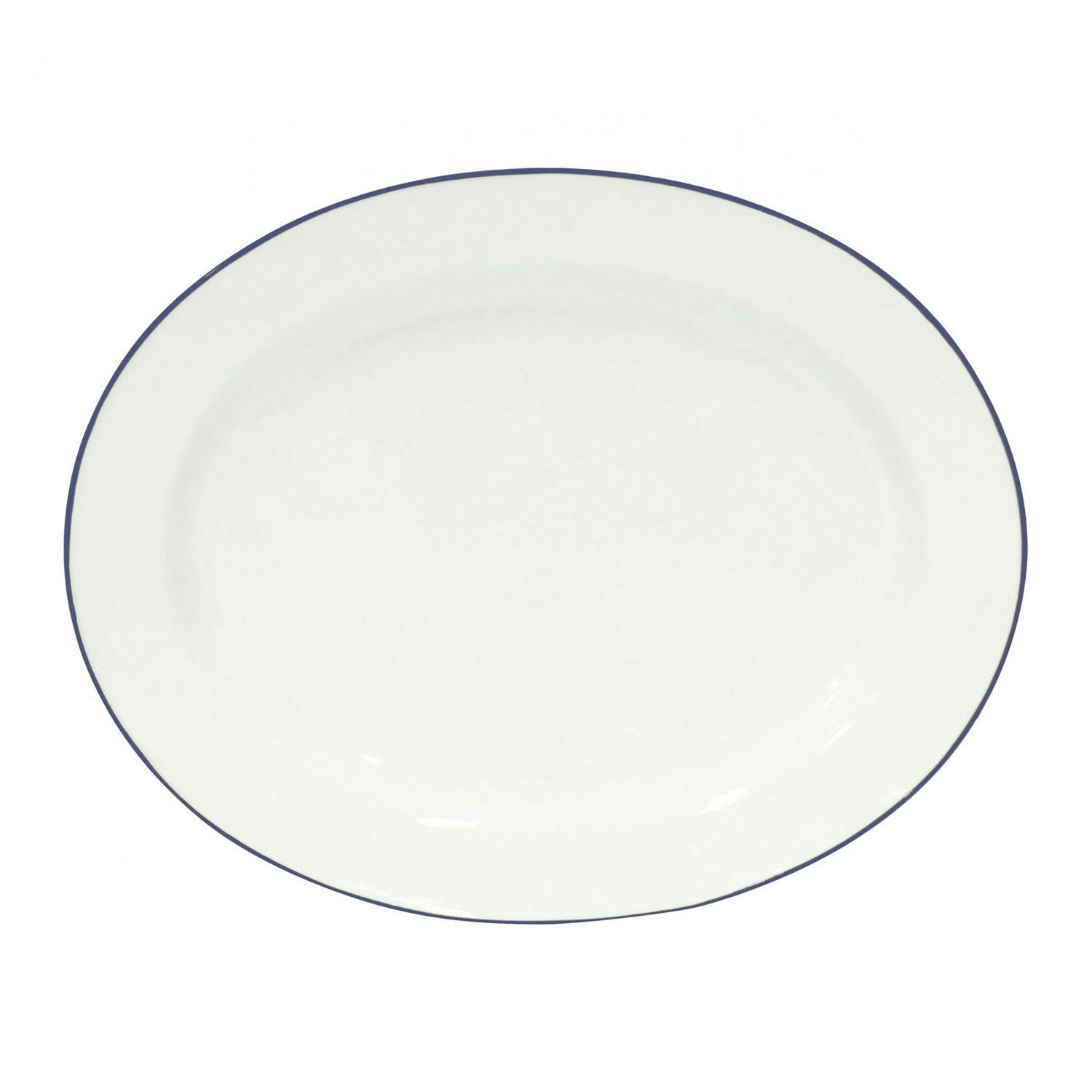 Costa Nova Beja White Blue 15.75 Inch Oval Platter, ATA401-BLU, 5606739932916