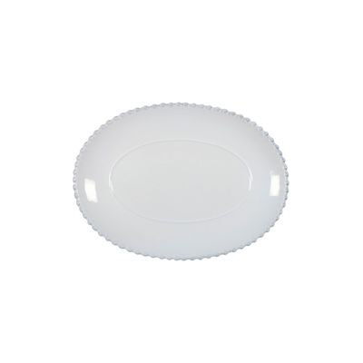 Costa Nova Pearl White 13 Inch Oval Platter, PEA331-WHI, 5606739910860