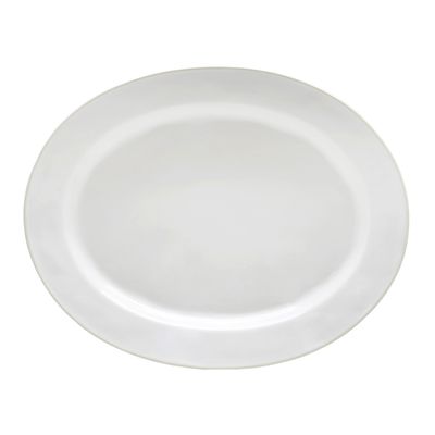 Costa Nova Beja White Cream 15.75 Inch Oval Platter, ATA401-CRM, 5606739917029