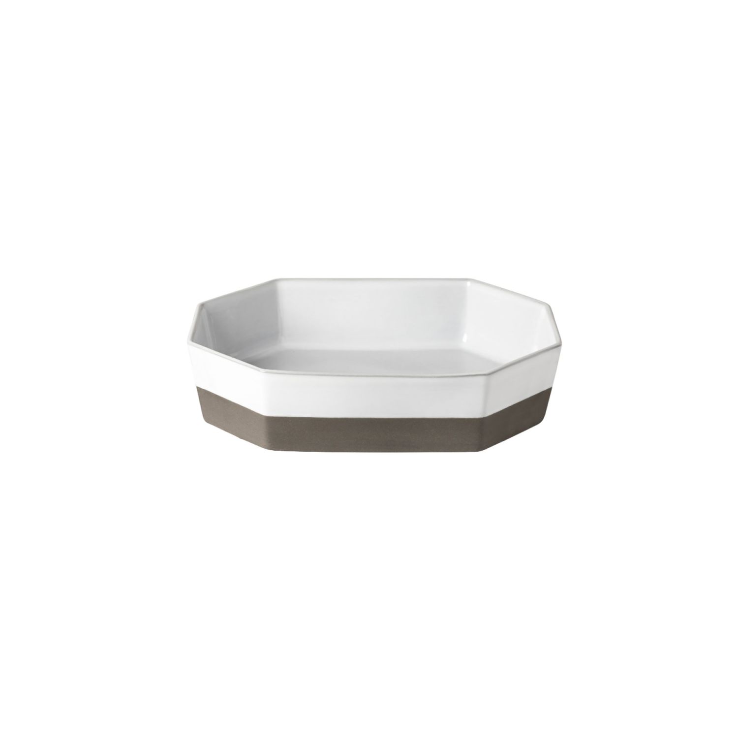 Costa Nova Plano Ecogres White Octagonal Baker 9 Inch, 1POR221e-WHI, 5606739960865