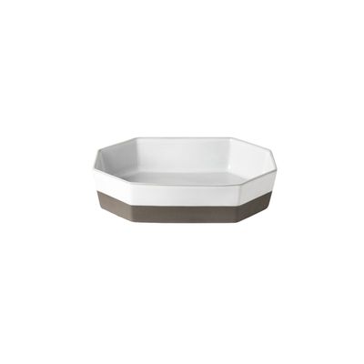 Costa Nova Plano Ecogres White Octagonal Baker 9 Inch, 1POR221e-WHI, 5606739960865