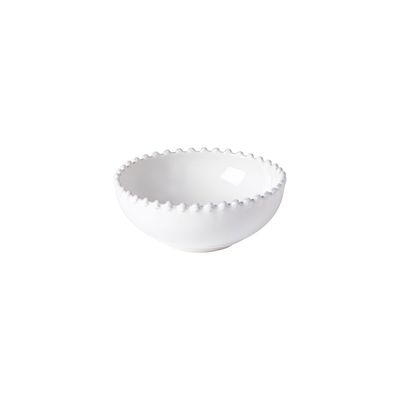 Costa Nova Pearl White Low Bowl, PES152-WHI, 5606739956585