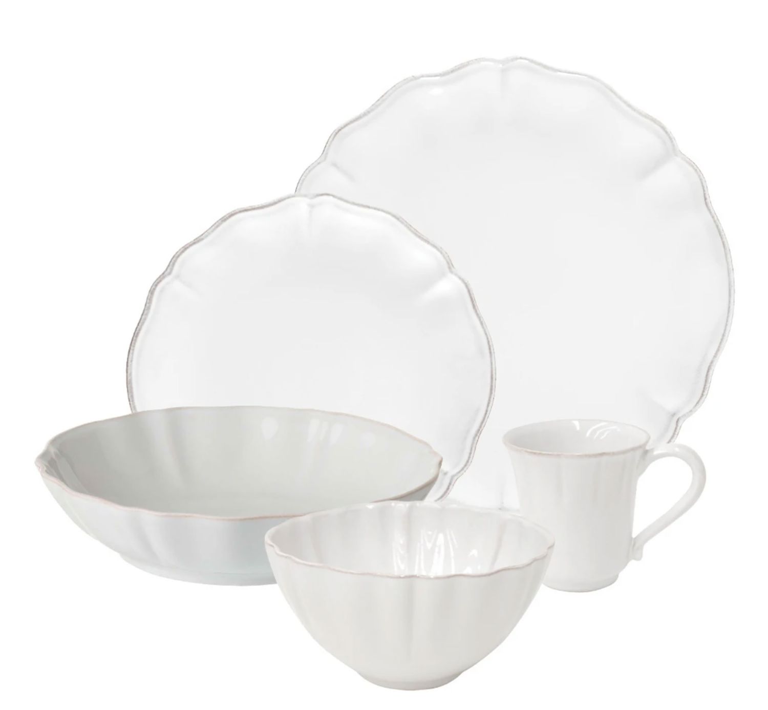 Costa Nova Alentejo White Dinner Plate 30, TP301-WHT, 5606739972226