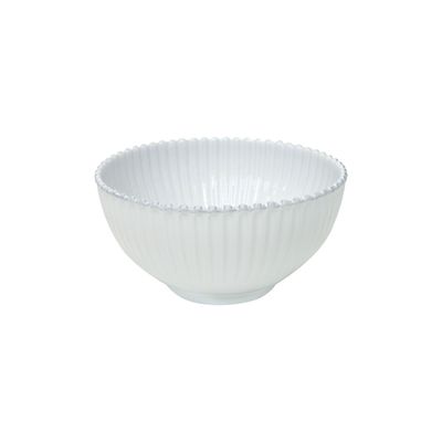 Costa Nova Pearl White 10.75 Inch Salad Bowl, PES271-WHI, 5606739933241