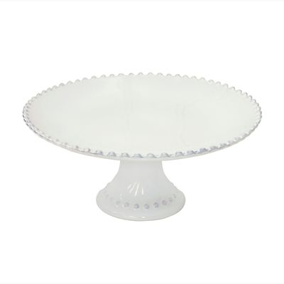 Costa Nova Pearl White 11 Inch Cake Stand, PEP286-WHI, 5606739933227