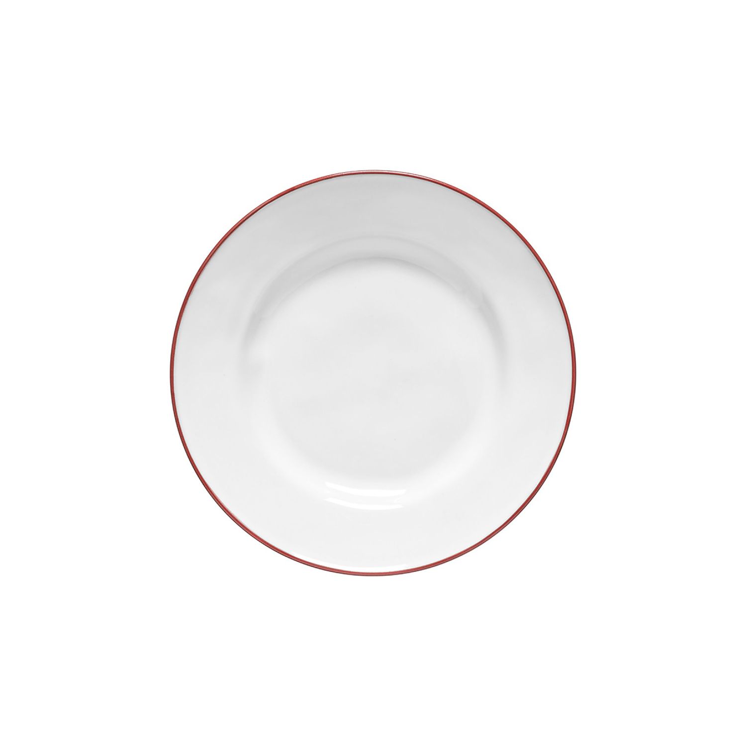 Costa Nova Beja White Red Salad Dessert Plate, ATP231-RED, 5606739951276