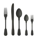 Costa Nova Saga Pvd Black Salad Serving Set 2 Piece, C20611, 5606739962982