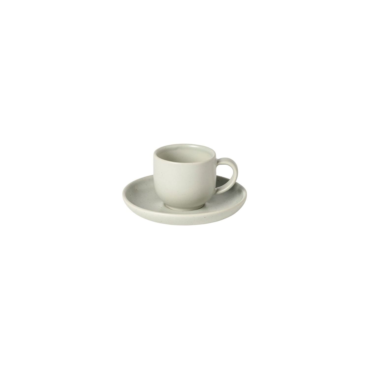 Casafina Pacifica Oyster Grey Coffee Cup And Saucer 0.09 L , XOCS05-OYS, 560673983028