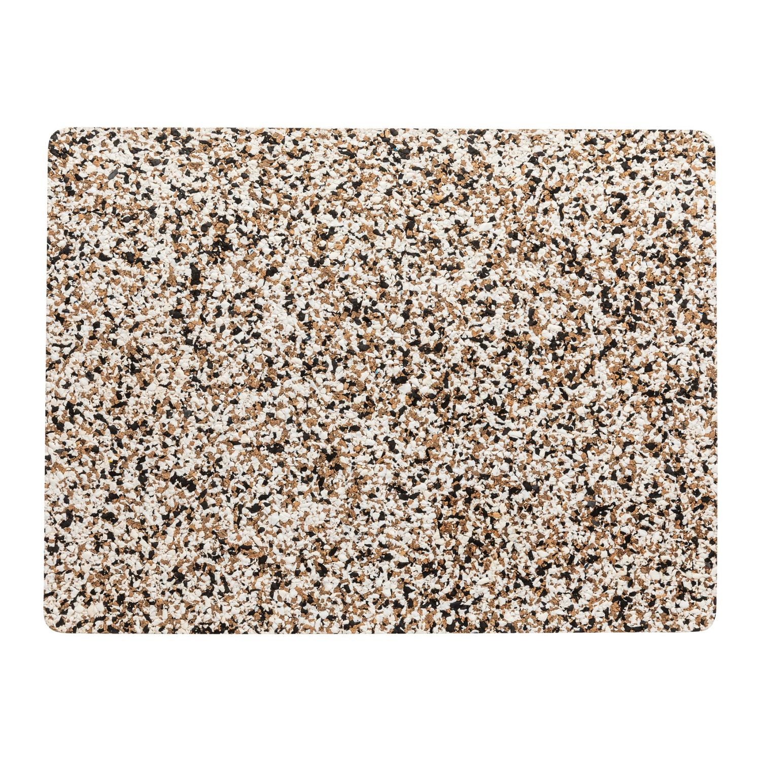 Costa Nova Plano White Black Cork Eva Rectangular Placemat, O30221-WBK, 5606739964474