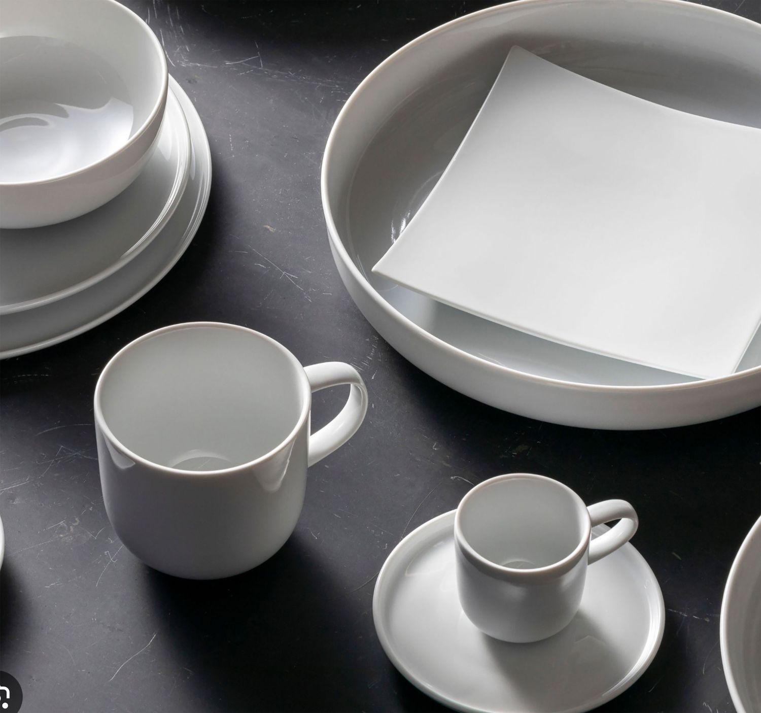 Costa Nova Resonance White Porcelain Round Plate 23, 8RCP231-WHI, 5606739973254