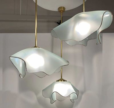 Annieglass Lighting Anemone Triple Chandelier, MPN: LI300A