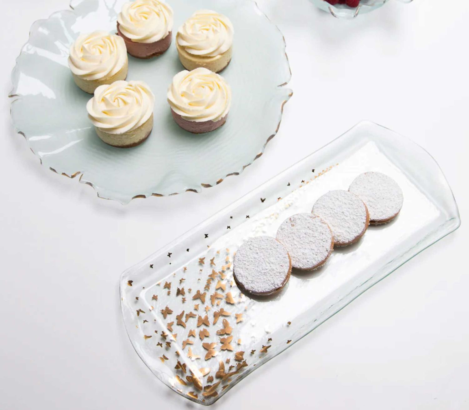 Annieglass Butterfly 16 3�4 x 6 3�4 Inch Tray, MPN: B170G
