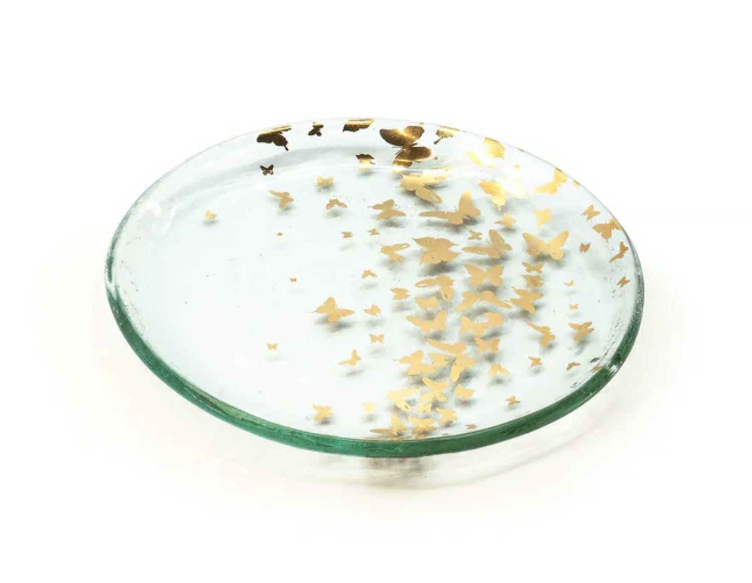 Annieglass Butterfly 6 Inch Appetizer Plate, MPN: B099G