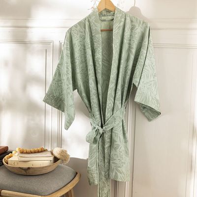 Le Jacquard Francais Charmilles Green Kimono 30050