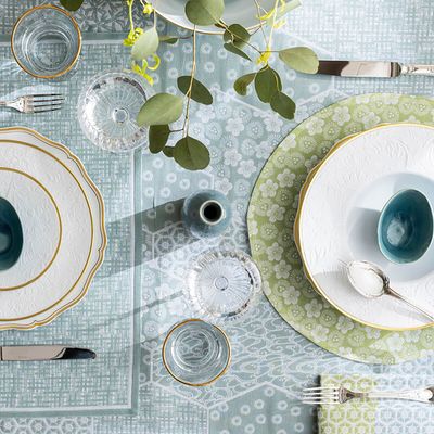 Le Jacquard Francais Wagara Green Coated Placemat 30298
