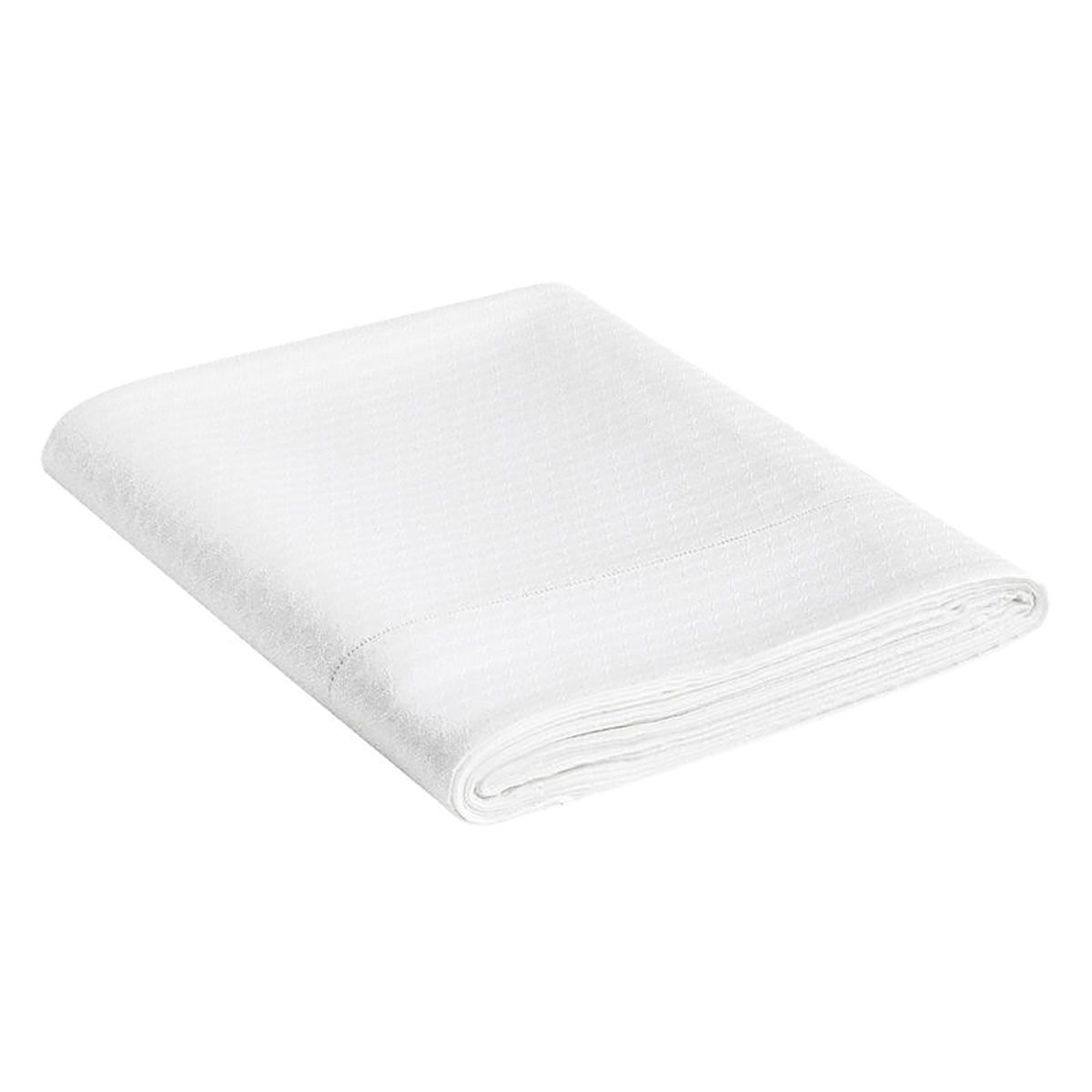 Le Jacquard Francais Portofino Withe Flat Sheet 29812