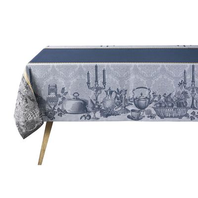 Le Jacquard Francais Festin Blue Tablecloth 30025