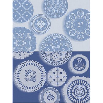 Le Jacquard Francais Faience Blue Tea Towel 30116