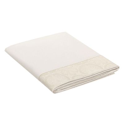 Le Jacquard Francais Victoria Beige Flat Sheet 29784