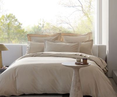 Le Jacquard Francais Portofino Beige 2 Pillowcases 29825
