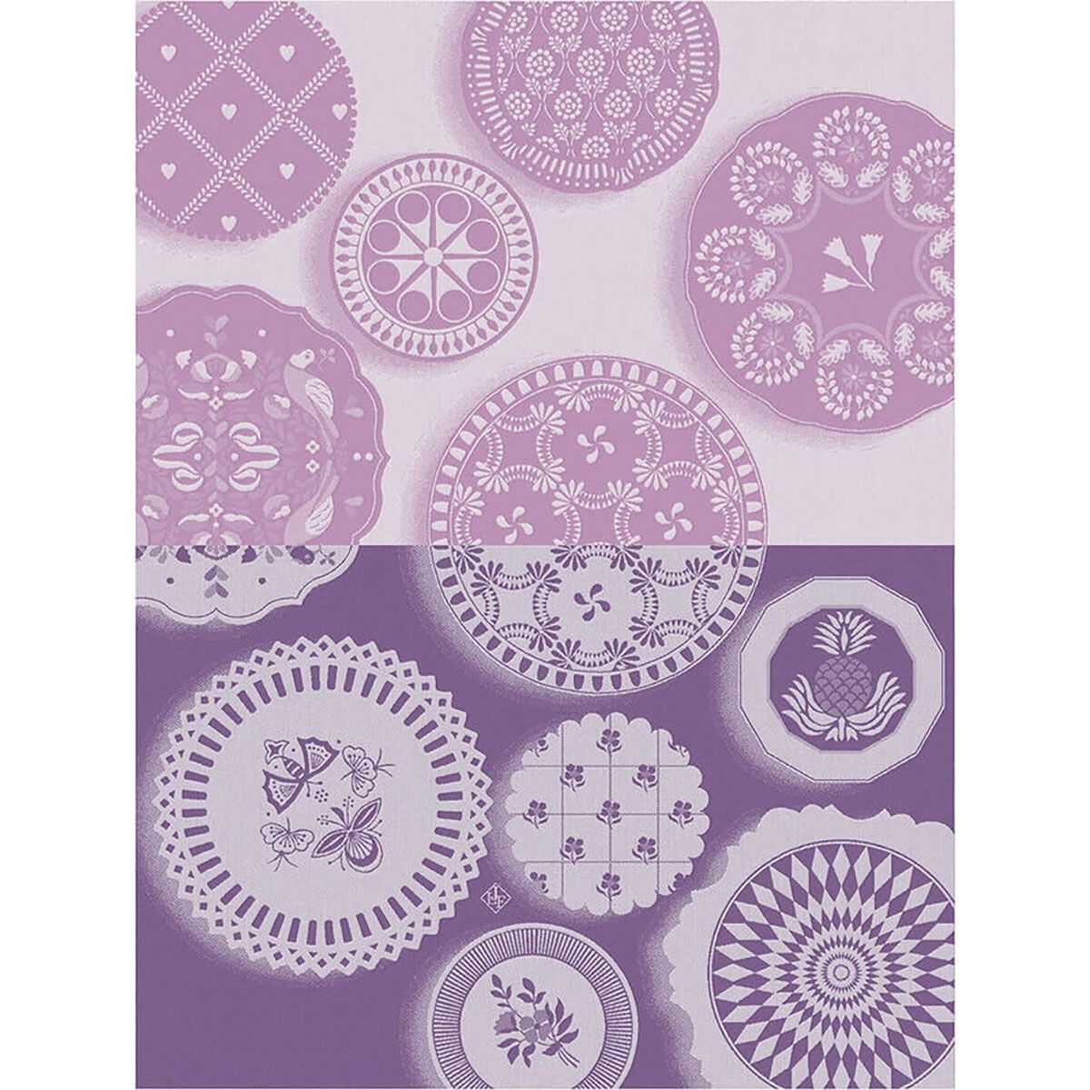 Le Jacquard Francais Faience Purple Tea Towel 30115