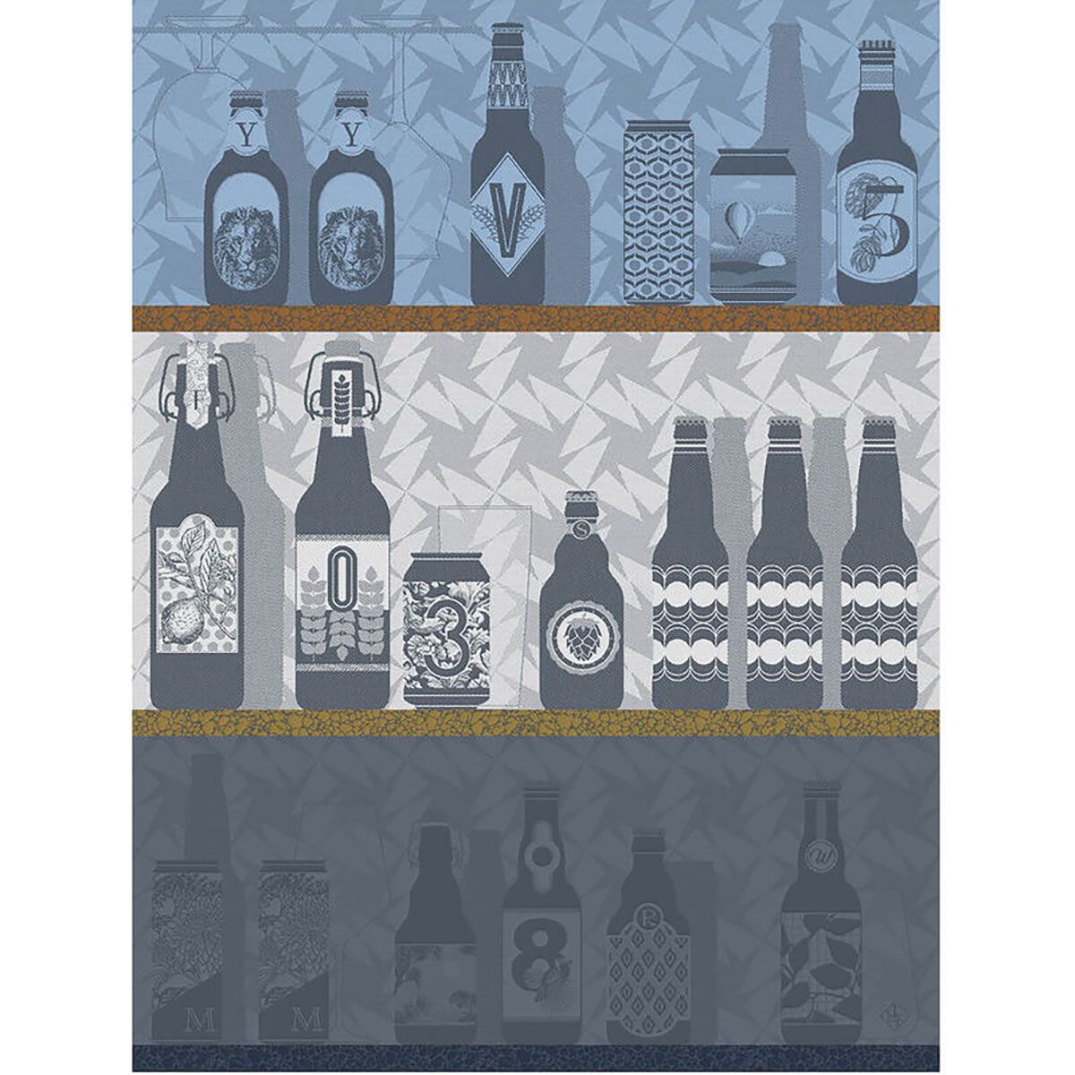Le Jacquard Francais Neo Brasseurs Grey Tea Towel 30208