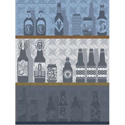 Le Jacquard Francais Neo Brasseurs Grey Tea Towel 30208