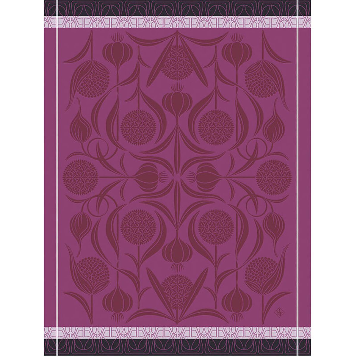 Le Jacquard Francais L&#39;Ail Purple Tea Towel 30108