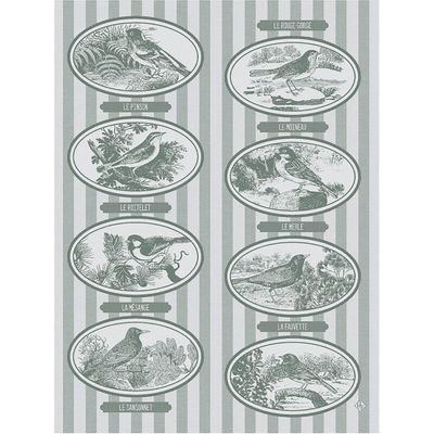 Le Jacquard Francais Melodies Green Tea Towel 30086