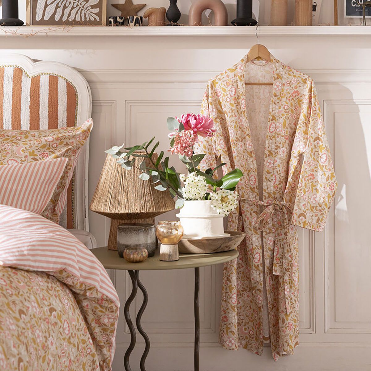 Le Jacquard Francais Boheme Beige Kimono 29695