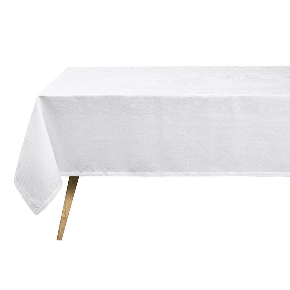 Le Jacquard Francais Evasion Celeste White Tablecloth 30256