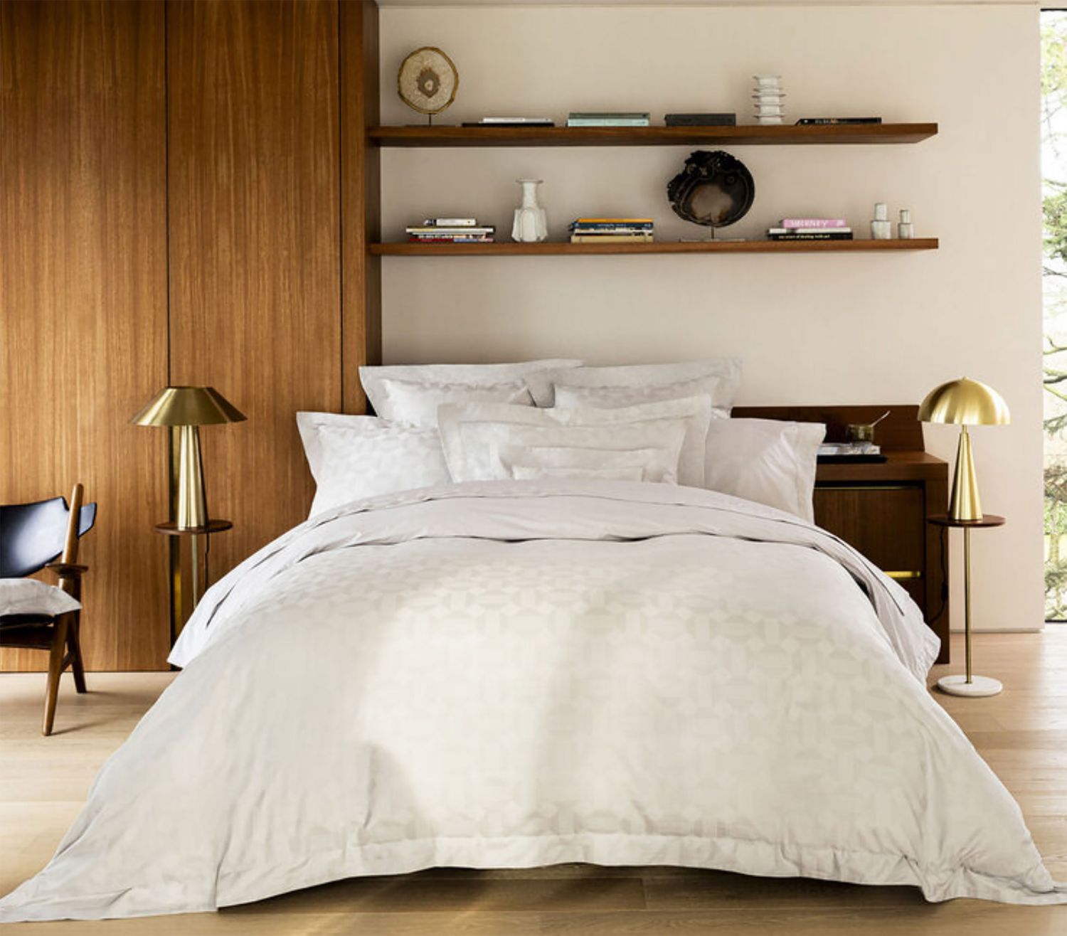 Le Jacquard Francais Palacio White Duvet Cover 29722