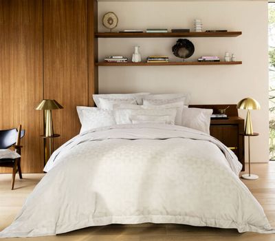 Le Jacquard Francais Palacio White Flat Sheet 29739