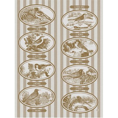 Le Jacquard Francais Melodies Beige Tea Towel 30088