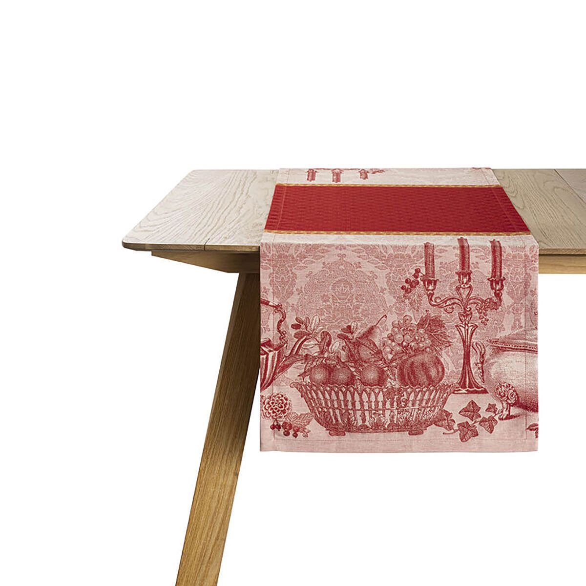 Le Jacquard Francais Festin Red Runner 30036