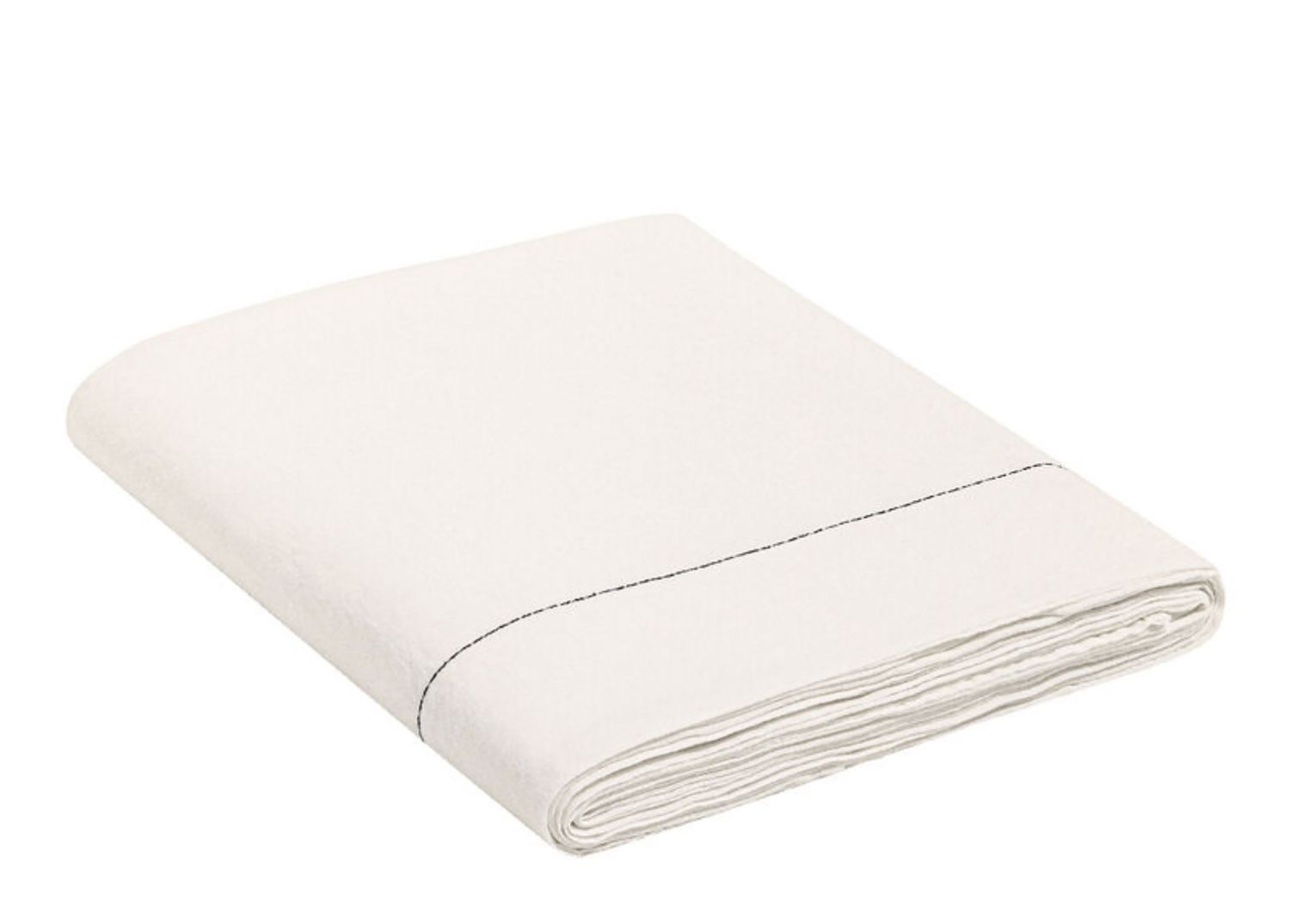 Le Jacquard Francais Nuances White Fitted Sheet 30141