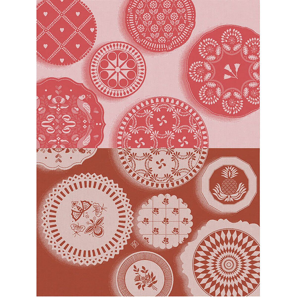 Le Jacquard Francais Faience Red Tea Towel 30114