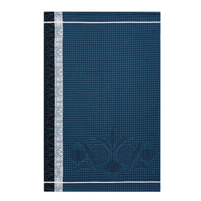 Le Jacquard Francais L&#39;Ail Blue Hand Towel 30113